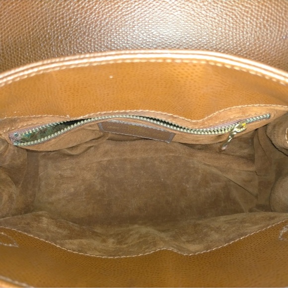 Authentic Etro Hand Bag  Brown Leather EUC - Picture 9 of 11